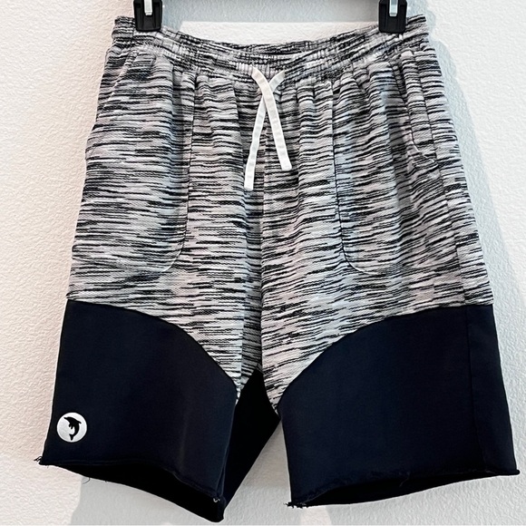 Pink Dolphin Marble Weave Sweat Shorts Men's Large in Grey - Picture 7 of 10